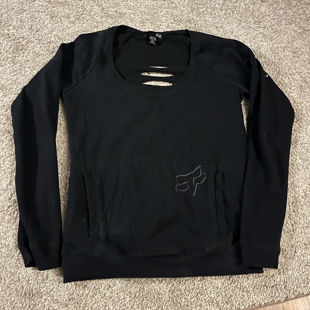 Fox facing crew neck